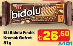 ETİ BİDOLU FINDIK KREMALI GOFRET 81 G